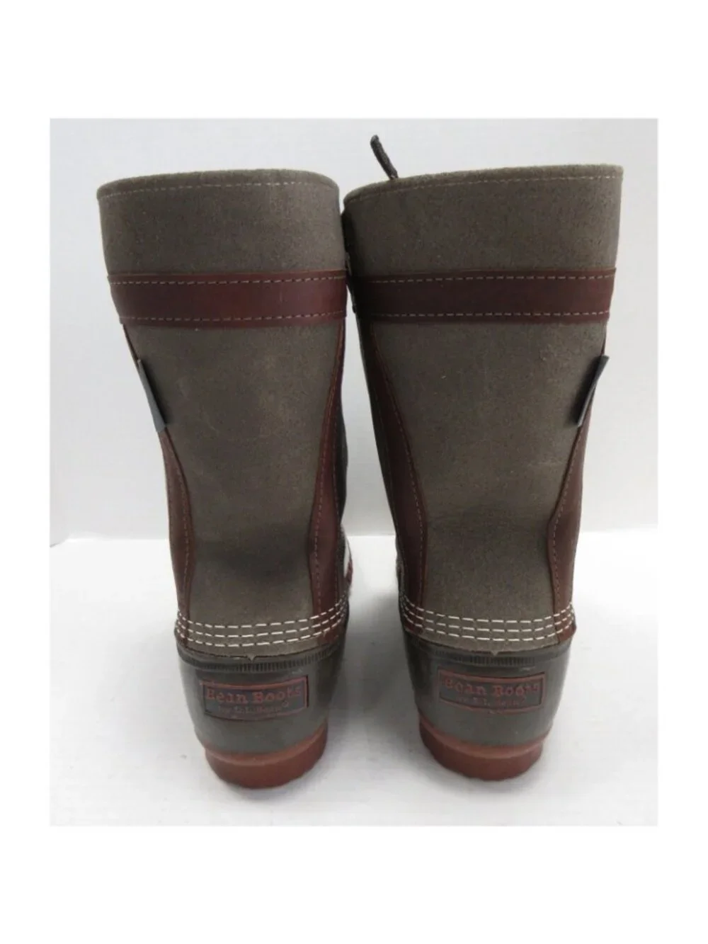 LL Bean Bean Boots 10 M Signature Primaloft Leather Insulated Duck USA